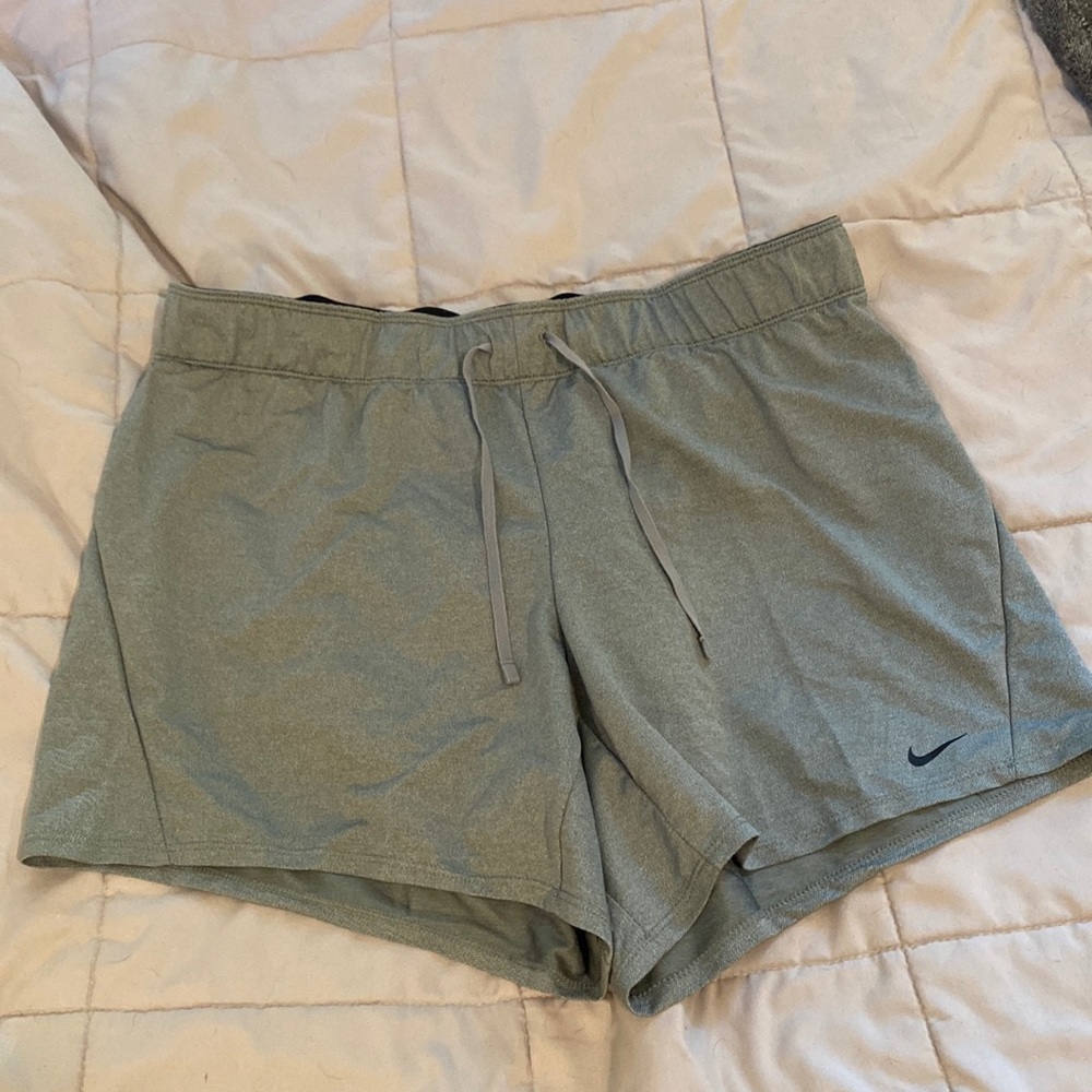 Grey athletic shorts